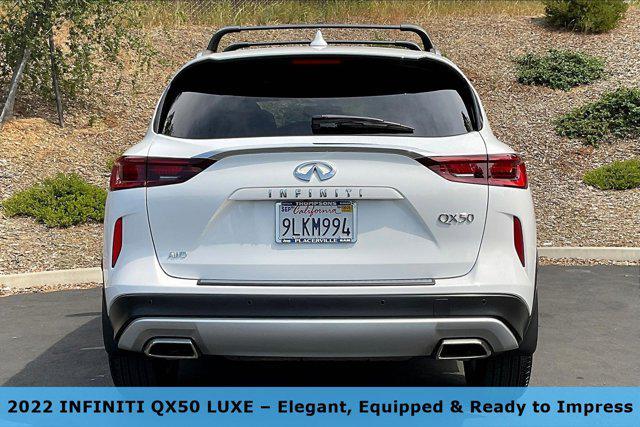 used 2022 INFINITI QX50 car, priced at $26,281