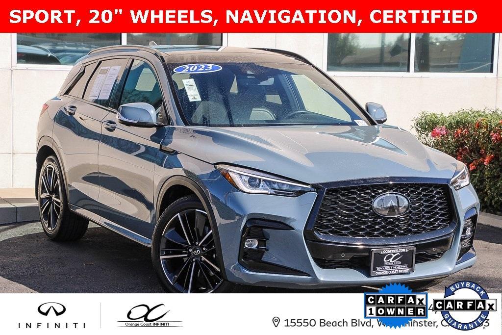 used 2023 INFINITI QX50 car, priced at $30,587