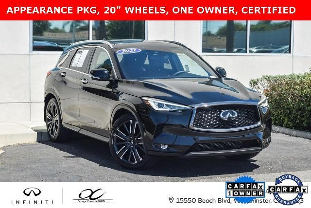 used 2021 INFINITI QX50 car, priced at $26,987