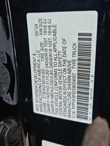 new 2025 Honda Ridgeline car, priced at $45,416