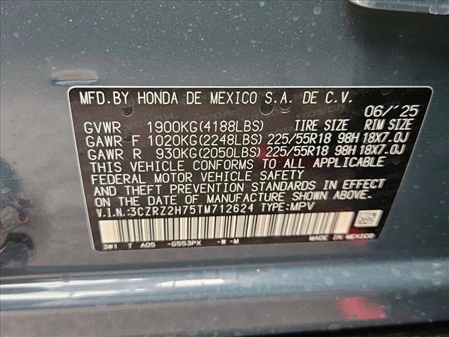 new 2026 Honda HR-V car, priced at $34,199