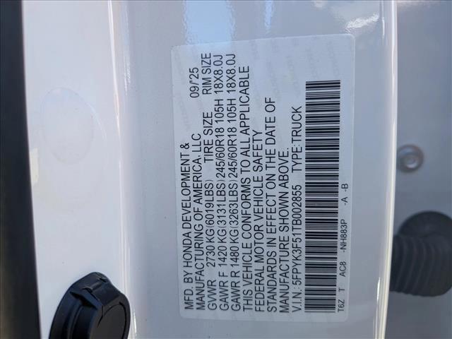 new 2026 Honda Ridgeline car, priced at $46,144