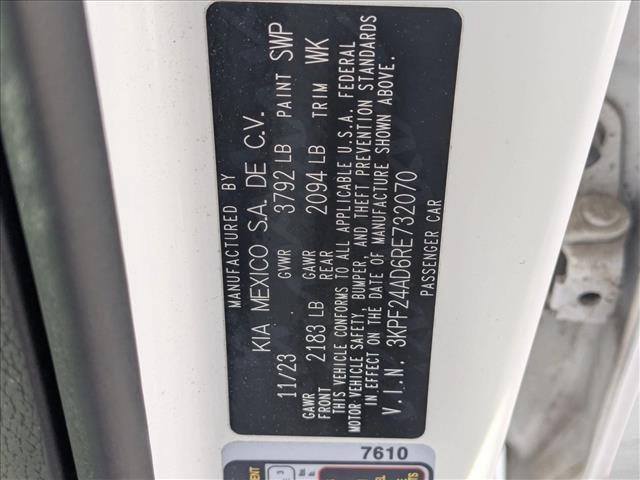 used 2024 Kia Forte car, priced at $17,580