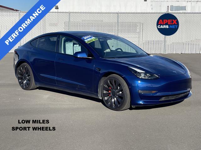 used 2021 Tesla Model 3 car, priced at $31,595