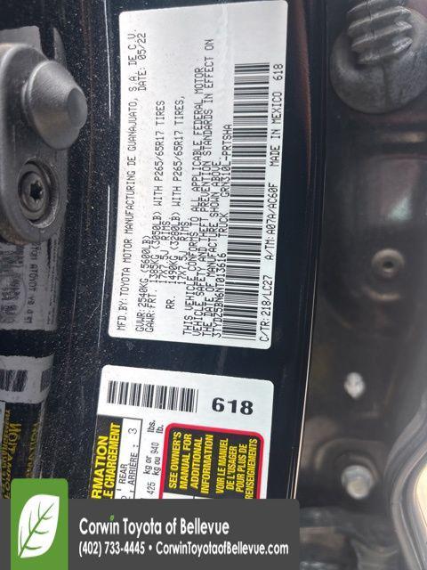 used 2022 Toyota Tacoma car, priced at $37,000