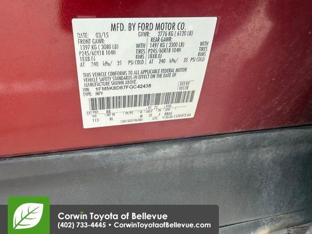 used 2015 Ford Explorer car, priced at $6,500