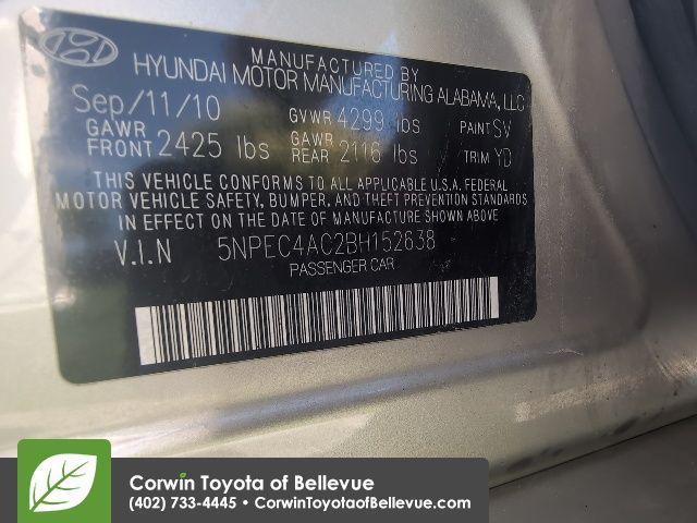 used 2011 Hyundai Sonata car, priced at $9,900