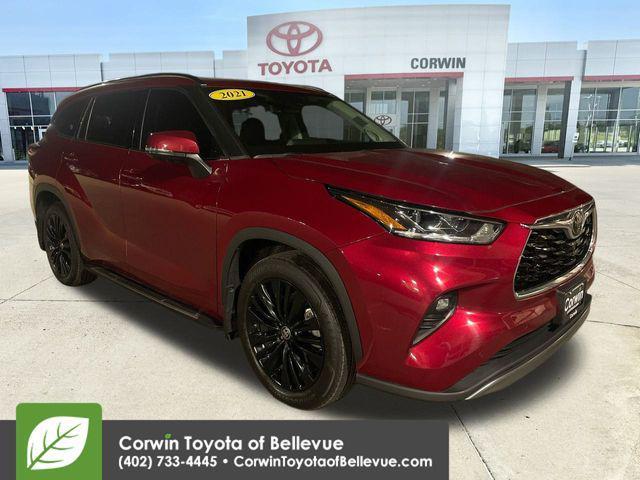 used 2021 Toyota Highlander car, priced at $37,500