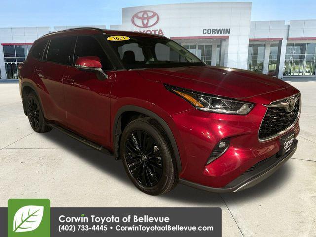 used 2021 Toyota Highlander car, priced at $36,500