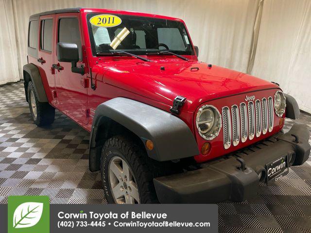 used 2011 Jeep Wrangler Unlimited car, priced at $13,250