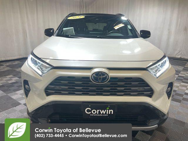 used 2021 Toyota RAV4 Hybrid car, priced at $28,000