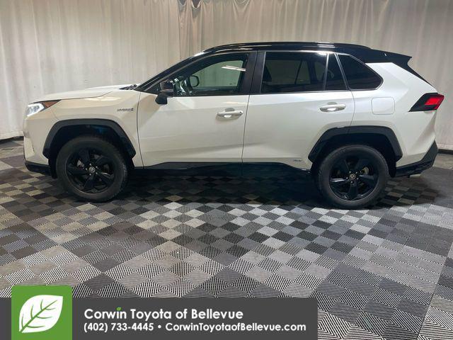 used 2021 Toyota RAV4 Hybrid car, priced at $28,000