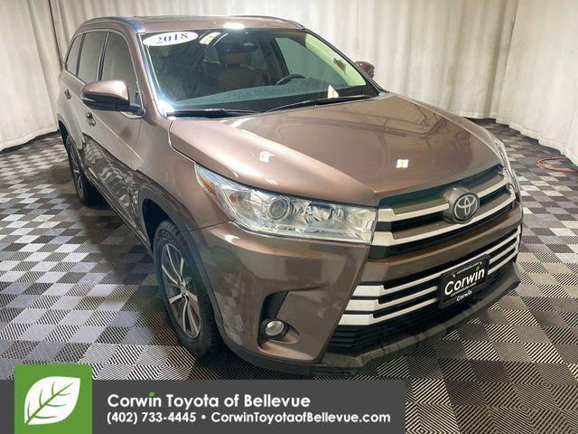 used 2018 Toyota Highlander car, priced at $25,500