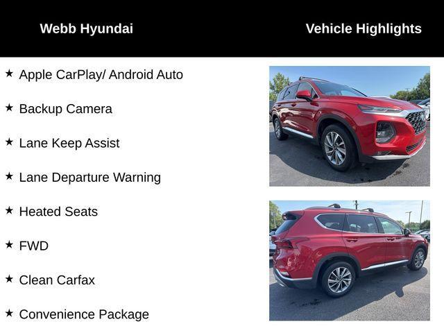 used 2020 Hyundai Santa Fe car, priced at $20,430