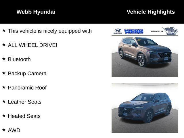 used 2020 Hyundai Santa Fe car, priced at $17,866