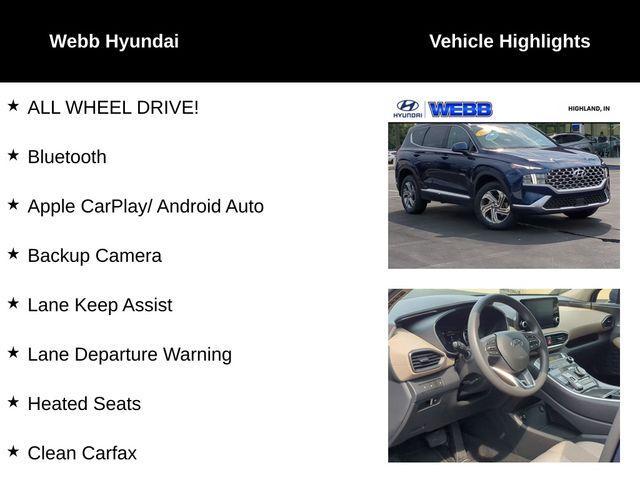 used 2022 Hyundai Santa Fe car, priced at $22,244