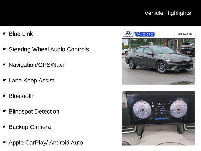 new 2024 Hyundai Elantra car, priced at $24,739