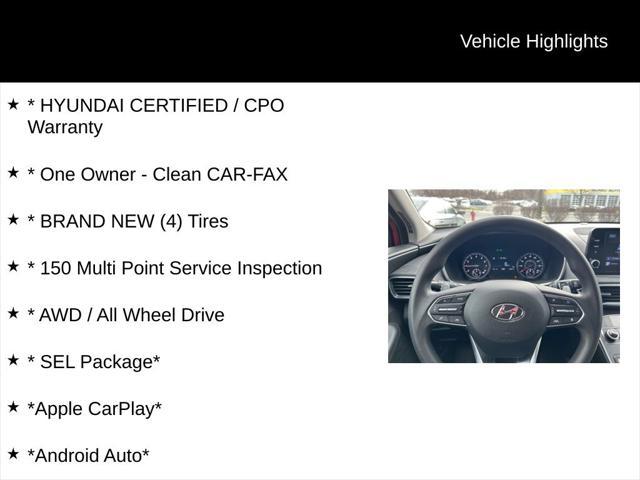used 2022 Hyundai Santa Fe car, priced at $24,500