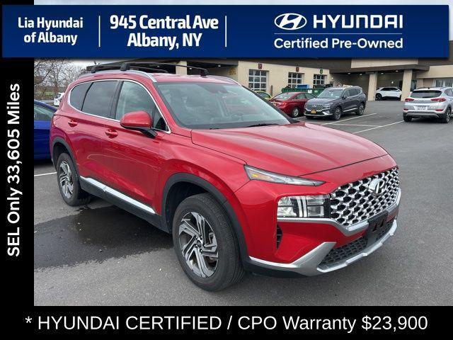 used 2022 Hyundai Santa Fe car, priced at $23,900