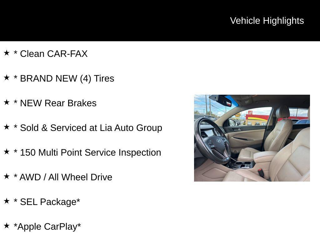 used 2018 Hyundai Tucson car, priced at $14,900