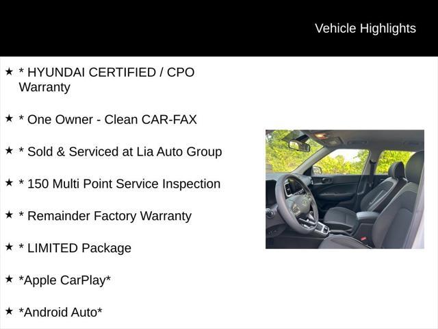 used 2022 Hyundai Venue car, priced at $20,315