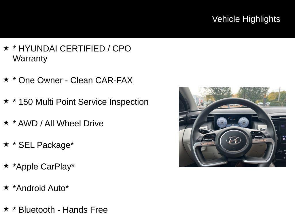 used 2024 Hyundai Tucson car, priced at $23,500