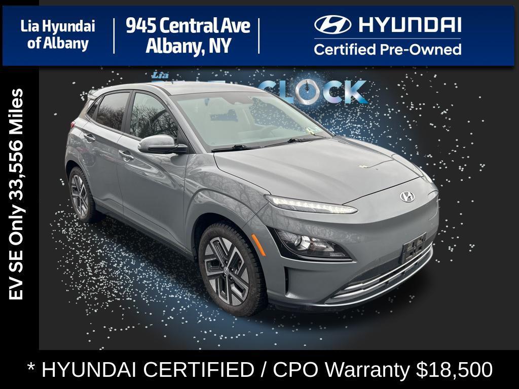 used 2023 Hyundai Kona EV car, priced at $18,500