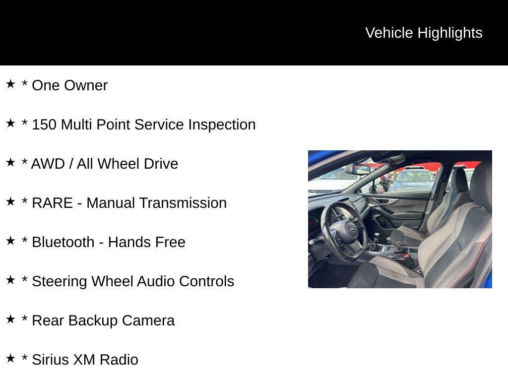 used 2022 Subaru WRX car, priced at $24,000