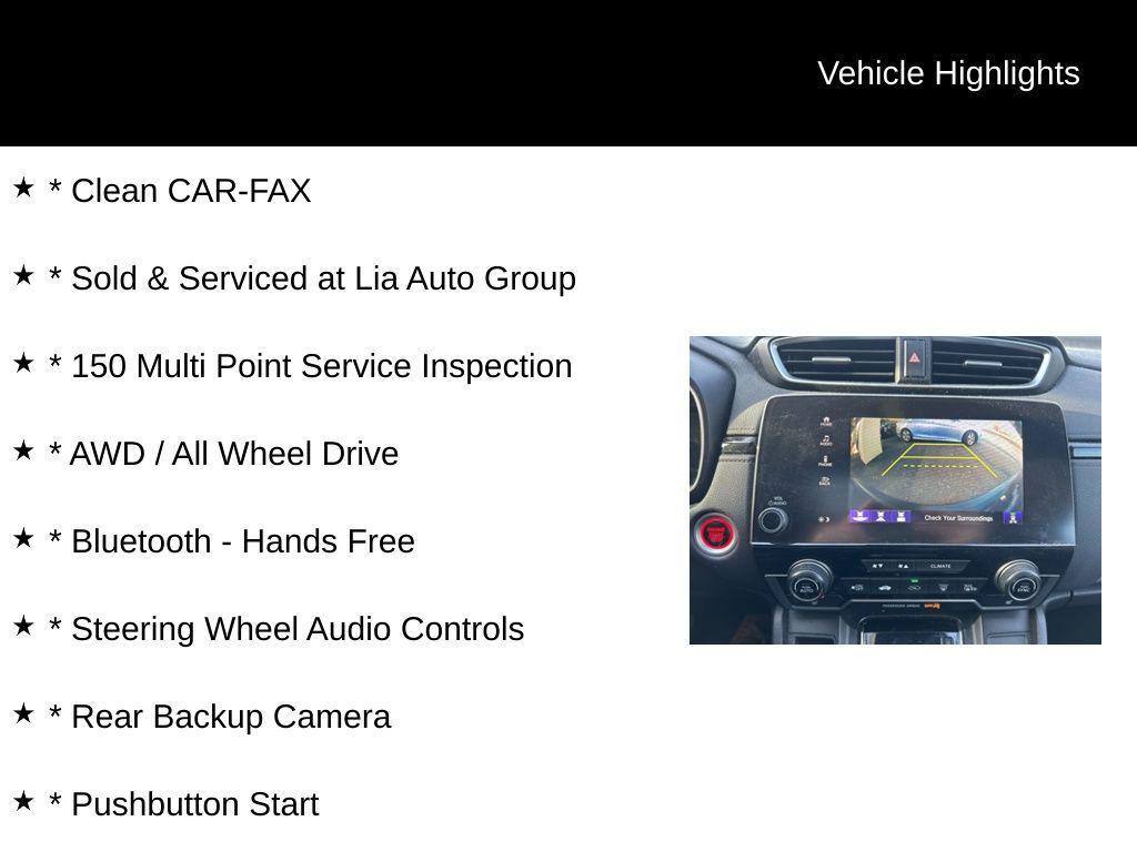 used 2018 Honda CR-V car, priced at $18,900