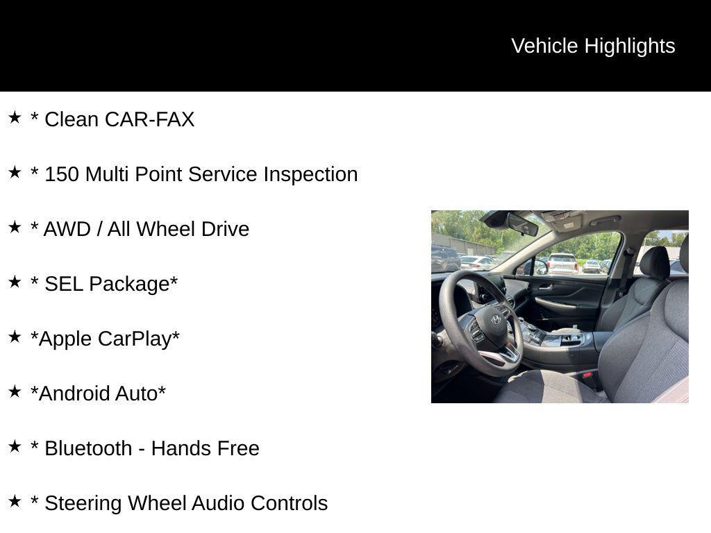used 2022 Hyundai Santa Fe car, priced at $23,000