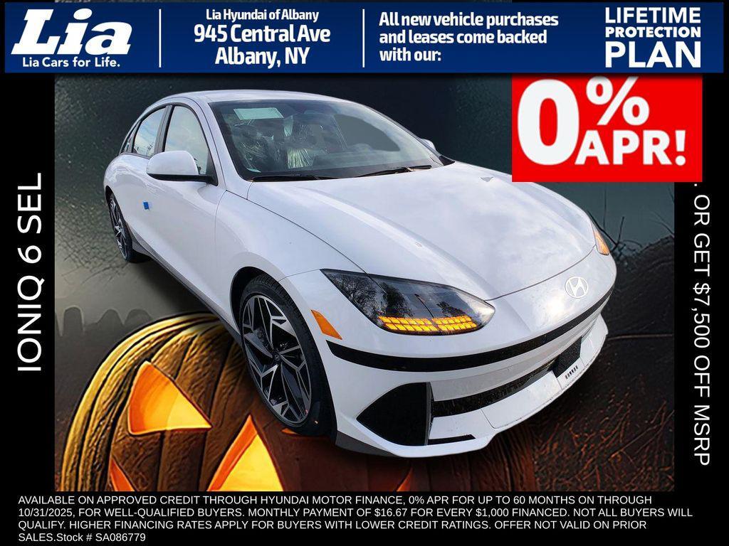 new 2025 Hyundai IONIQ 6 car, priced at $51,400