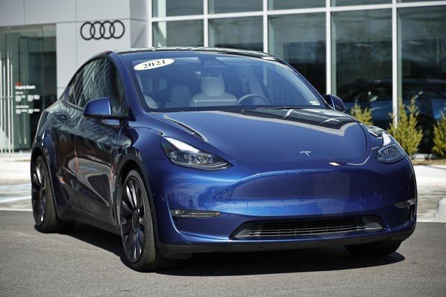 used 2021 Tesla Model Y car, priced at $28,445