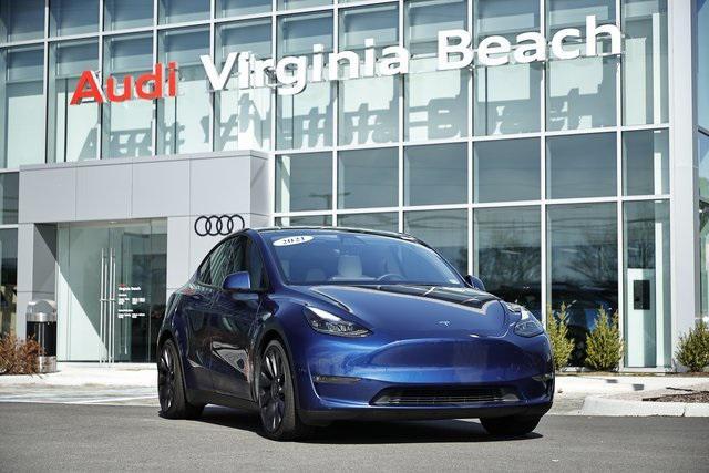 used 2021 Tesla Model Y car, priced at $27,613