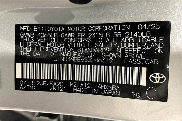 new 2025 Toyota Corolla Hatchback car, priced at $28,184
