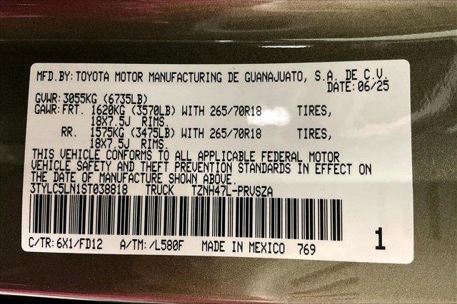 new 2025 Toyota Tacoma car, priced at $57,161