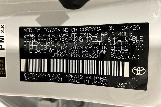 new 2025 Toyota Corolla Hatchback car, priced at $30,248