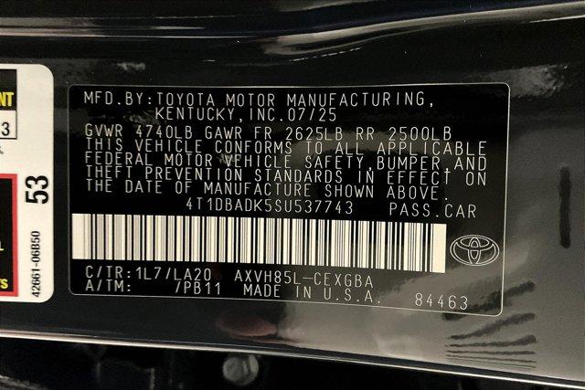 new 2025 Toyota Camry car, priced at $43,618