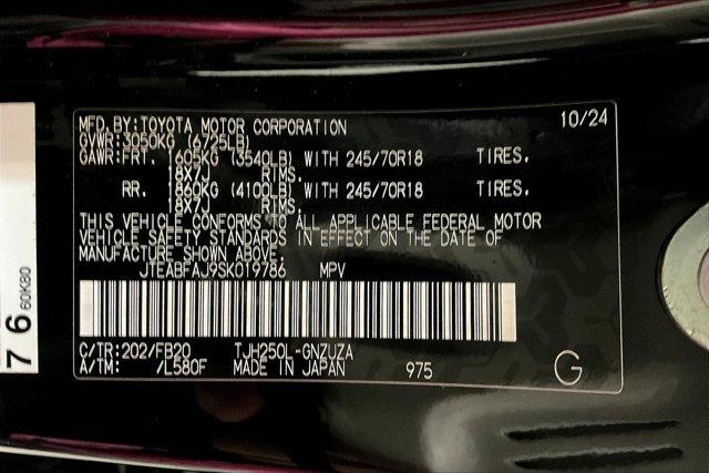 new 2025 Toyota Land Cruiser car, priced at $67,511
