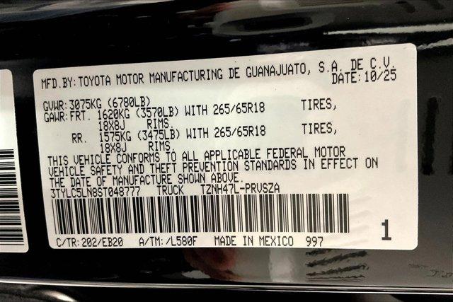 new 2025 Toyota Tacoma car, priced at $60,889