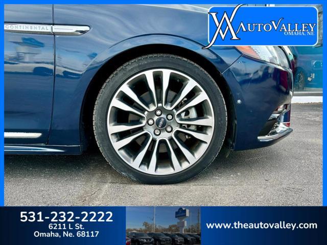 used 2017 Lincoln Continental car, priced at $18,950