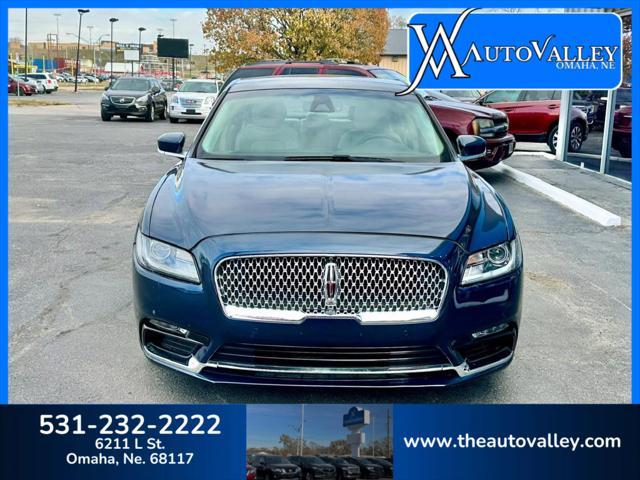 used 2017 Lincoln Continental car, priced at $18,950