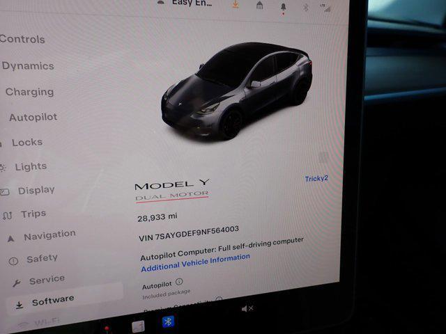 used 2022 Tesla Model Y car, priced at $34,999