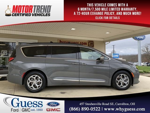 used 2022 Chrysler Pacifica car, priced at $35,200