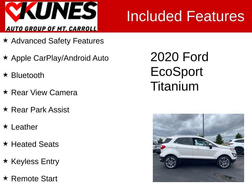 used 2020 Ford EcoSport car, priced at $13,855