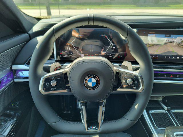 new 2025 BMW 740 car, priced at $112,255