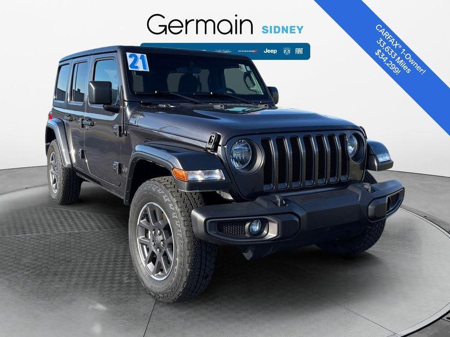 used 2021 Jeep Wrangler Unlimited car, priced at $34,299