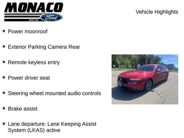 used 2023 Honda Accord car, priced at $22,995