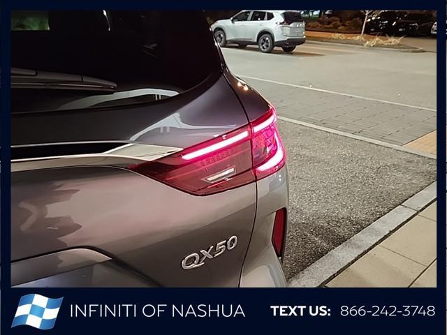 new 2025 INFINITI QX50 car, priced at $46,704