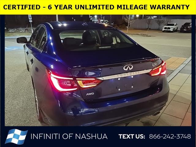 used 2022 INFINITI Q50 car, priced at $28,500