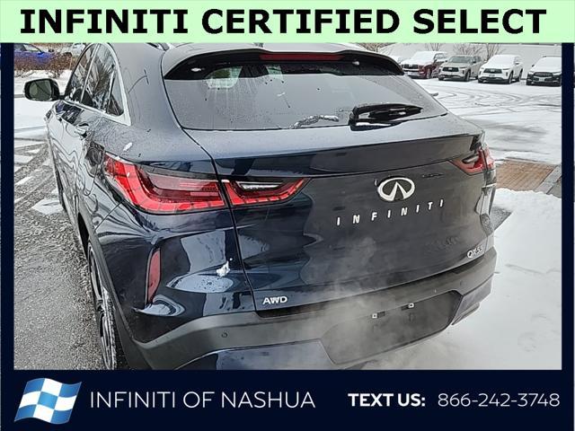 used 2022 INFINITI QX55 car, priced at $27,900